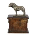 Miniatyrbillede 1 af 10: Fell Pony hest - hingst - urne til hesteaske, urne med statuette, elegant urne med hest af Art-Dog