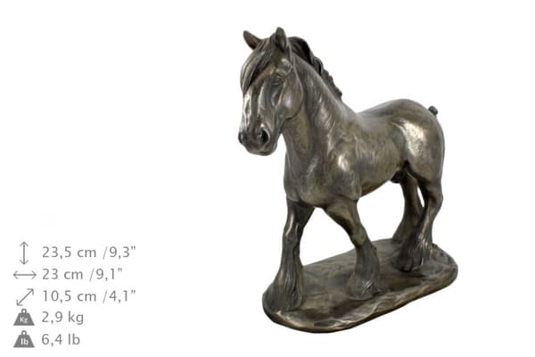 Amt - urne til hesteaske, urne med statuette, elegant urne med hest af Art-Dog