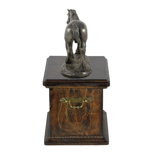 Amt - urne til hesteaske, urne med statuette, elegant urne med hest af Art-Dog