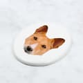 Pikkukuva 4 / 4: Basenji, Basenji, Kongon koira - geometrinen laatta valokuvalla ja kirjoituksella Art-Dog