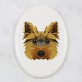 Miniatyrbild 3 av 4: Yorkshire Terrier, York, York, Yorkie - en bricka med ett foto och en geometrisk inskription av Art-Dog