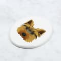 Miniatyrbild 4 av 4: Yorkshire Terrier, York, York, Yorkie - en bricka med ett foto och en geometrisk inskription av Art-Dog