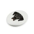 Miniatyrbillede 2 af 4: Great Dane I - en flise med et foto og en geometrisk inskription af Art-Dog