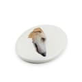Pikkukuva 2 / 4: Venäjän borzoivinttikoira, borzoi, barzoi - geometrinen laatta valokuvalla ja kirjoituksella Art-Dog