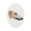 Pikkukuva 1 / 4: Venäjän borzoivinttikoira, borzoi, barzoi - geometrinen laatta valokuvalla ja kirjoituksella Art-Dog