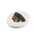 Pikkukuva 2 / 4: Rottweiler - laatta, jossa on valokuva ja geometrinen kirjoitus Art-Dogilta