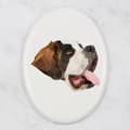Miniatyrbillede 3 af 4: St. Bernard, hund fra St. Bernarda - en flise med et foto og en geometrisk inskription af Art-Dog