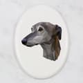 Miniatyrbild 3 av 4: Greyhound, engelsk vinthund - en bricka med ett foto och en geometrisk inskription av Art-Dog