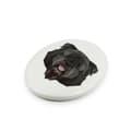 Pikkukuva 2 / 4: Bouvier des Flandres - laatta, jossa on valokuva ja geometrinen kirjoitus Art-Dogilta