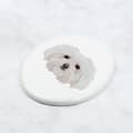 Miniatyrbild 4 av 4: Bolognese, Bolognese - en bricka med ett foto och en geometrisk inskription av Art-Dog