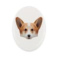 Pikkukuva 1 / 4: Pembroke Welsh Corgi - laatta, jossa on valokuva ja geometrinen kirjoitus Art-Dogilta