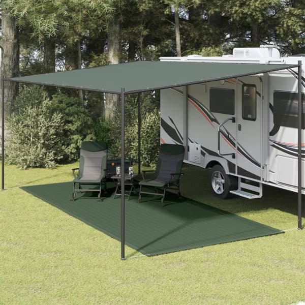 vidaXL Teltteppe 250x600 cm HDPE grønn
