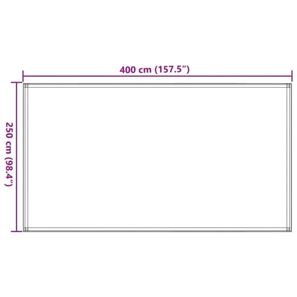 vidaXL telttæppe 250 x 400 cm HDPE grøn