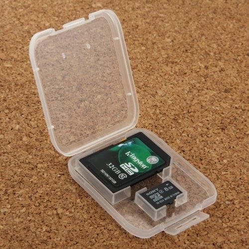 MicroSD- / SD-korttipidike - 5-pack, jokaiseen laatikkoon mahtuu kaksi korttia