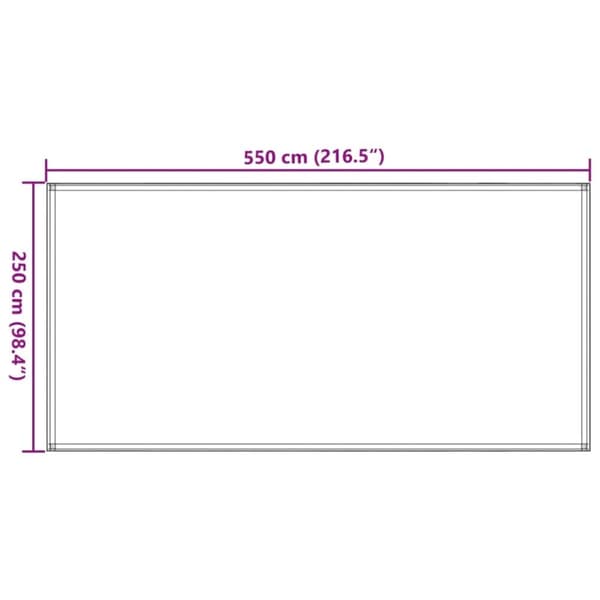 vidaXL Teltteppe 250x550 cm antrasitt og hvit