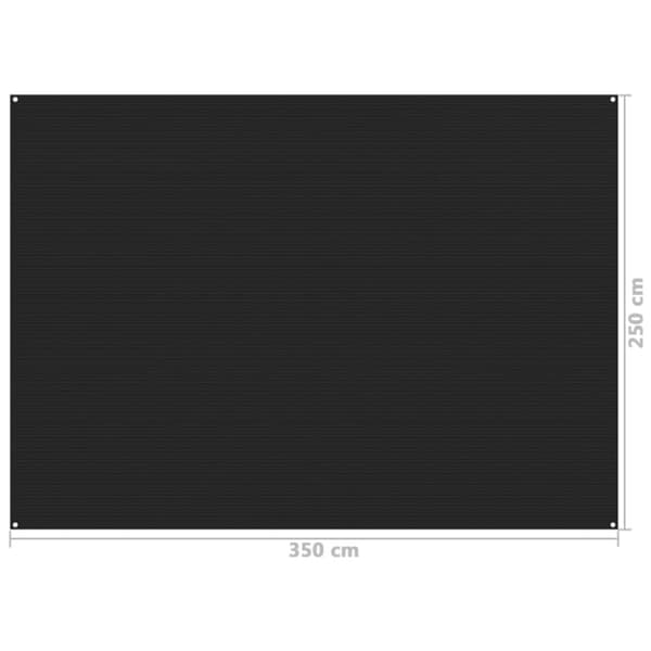 vidaXL telttæppe 250x350 cm sort