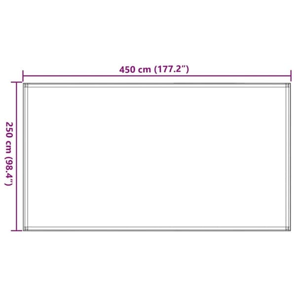vidaXL Teltteppe 250x450 cm blå