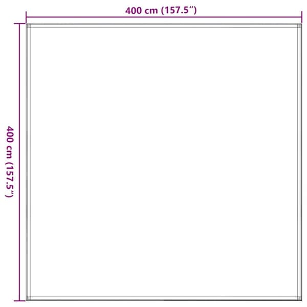 vidaXL Teltteppe 400x400 cm antrasitt