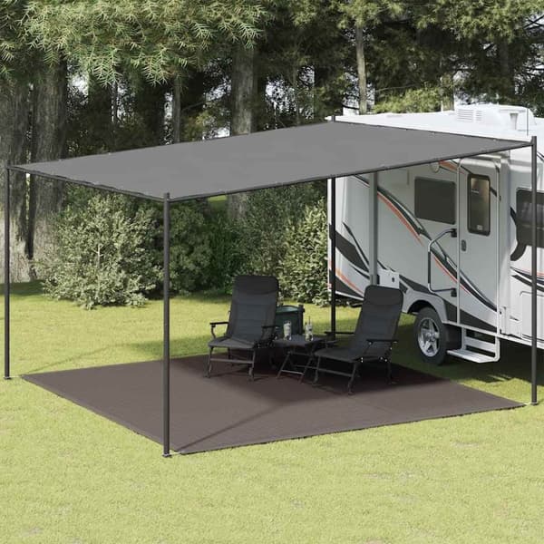 vidaXL Teltteppe 400x400 cm antrasitt