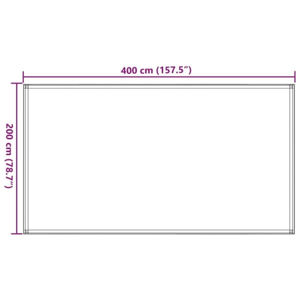 vidaXL Telttamatto 200x400 cm tummanvihreä