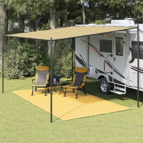 vidaXL telttæppe 250x350 cm beige