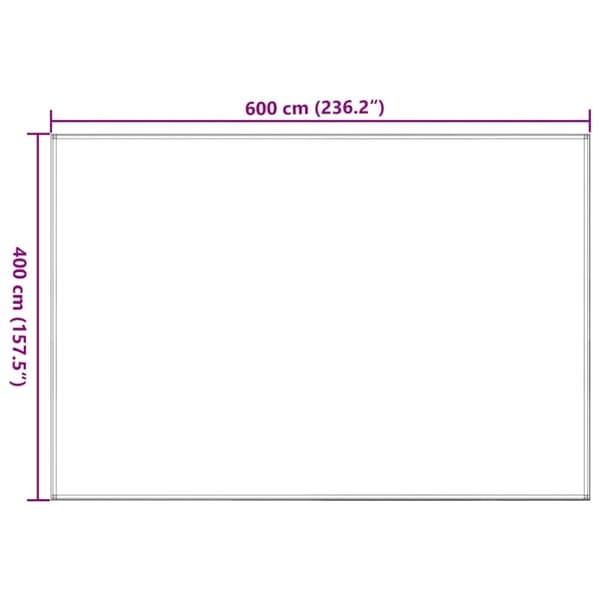 vidaXL telttæppe 400x600 cm beige