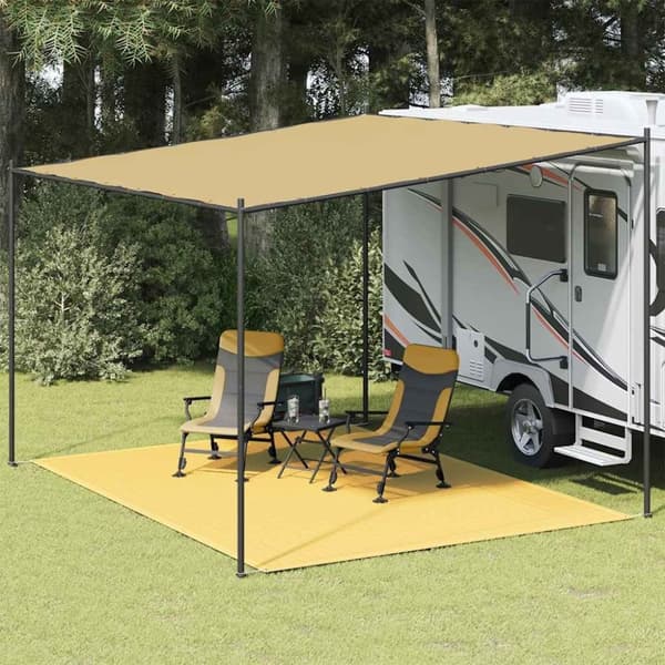 vidaXL Teltteppe 300x400 cm beige