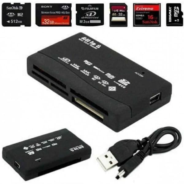 USB High Speed All in One Mini hukommelseskortlæser til CF SD MS SDHC osv.
