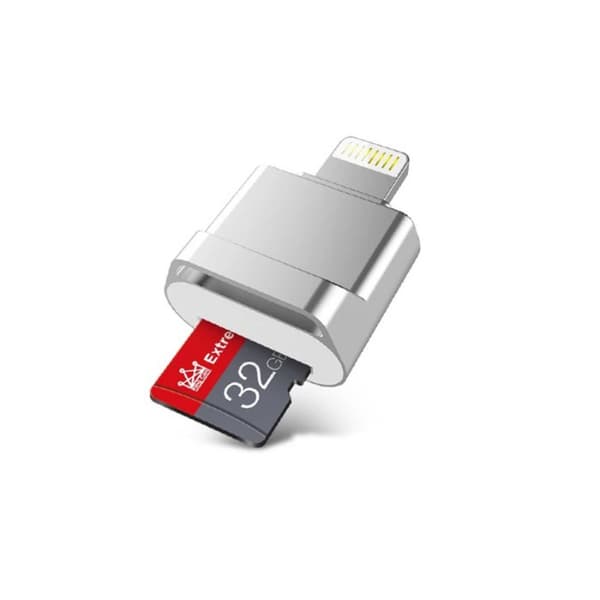 Lightning Micro SD -korttisovitin Mini Silver
