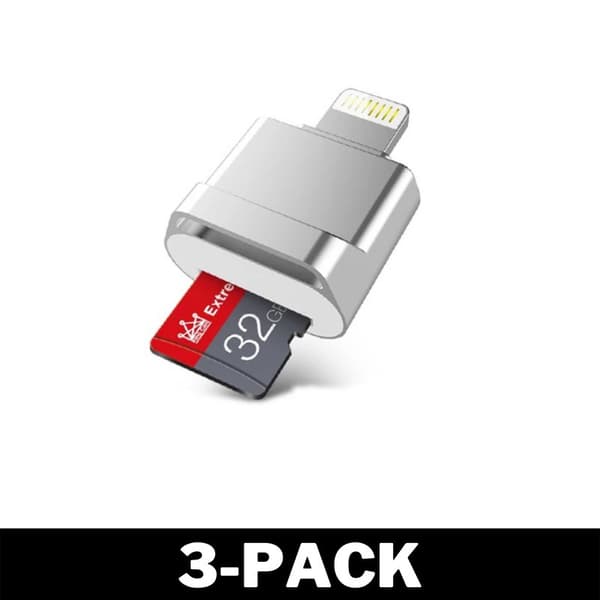 Lightning Micro SD -korttisovitin Mini Silver