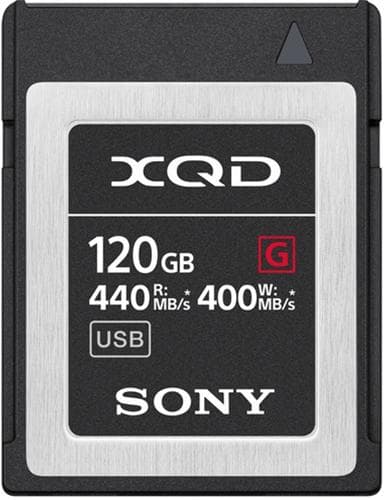 Sony G-Series QD-G120F - Flash-hukommelseskort - 120GB - XQD