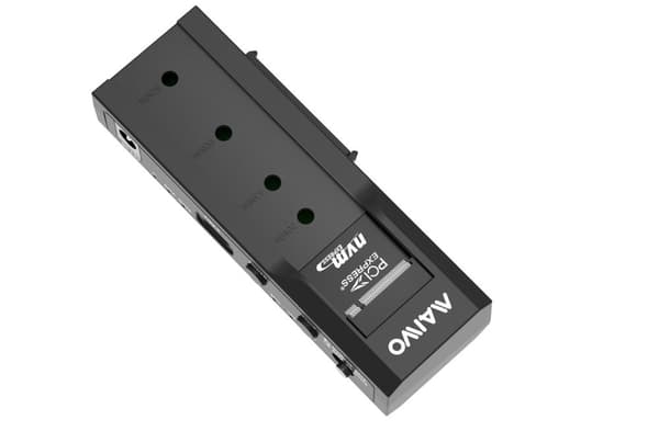 Maiwo Offline-kiintolevyn kloonaava NVMe M.2 SSD 2,5" ja 3,5" SATA HDD USB-C 3.2 10Gbps