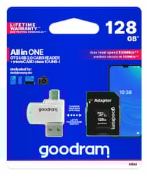 Goodram M1A4-1280R12 memory card 128 GB MicroSDHC Class 10 UHS-I
