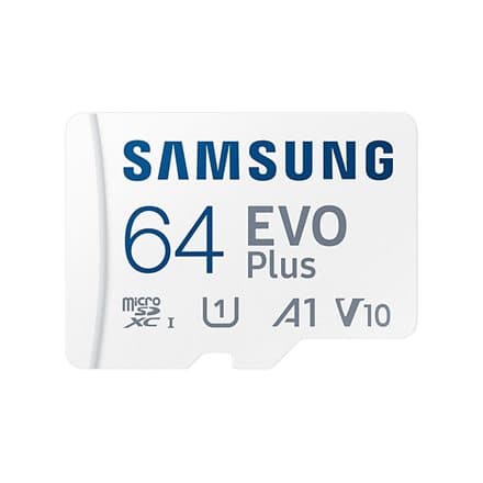 Card memorie Samsung MB-MC64KA/EU, Micro-SDXC, EVO Plus (2021), 64GB, "MB-MC64KA/EU"(timbru verde 0.03 lei)