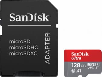 Atmiņas karte Sandisk Ultra microSDXC 128GB + SD Adapter
