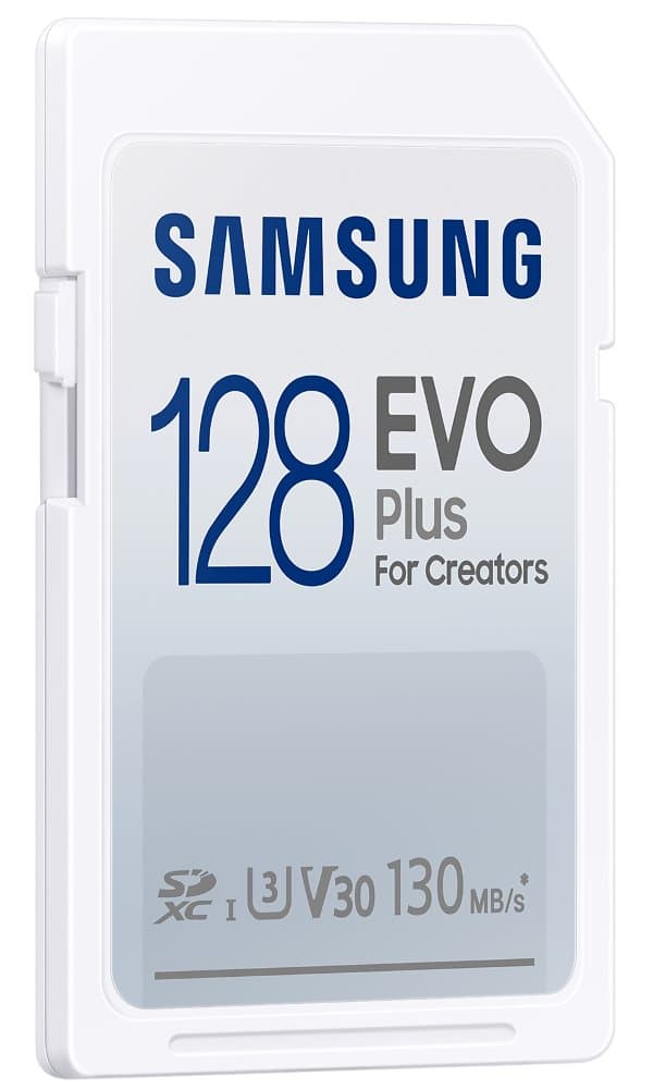 Memory card Samsung EVO Plus SD Card (2021), 128GB, White