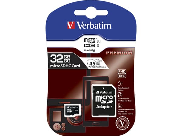 MEMORIE MICRO SDHC VERBATIM 32GB C10 "44083" (timbru verde 0.03 lei)