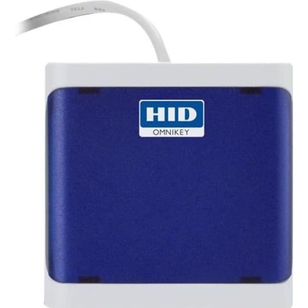 HID OMNIKEY 5022 SMART USB 2.0 kortläsare ljusgrå, mörkblå Blå