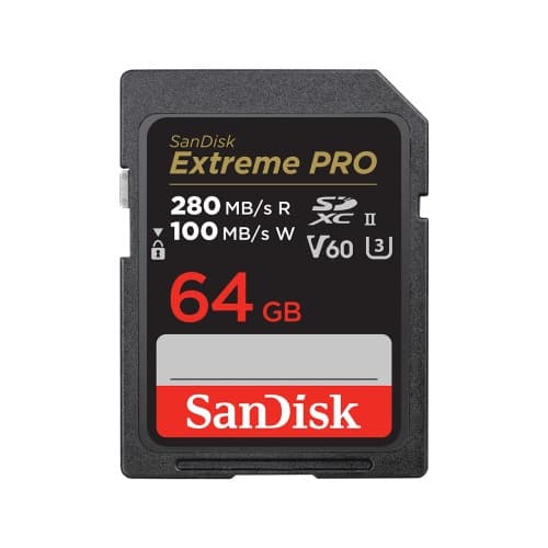 SanDisk Extreme Pro - flash-minneskort - 64 GB - SDXC UHS-II
