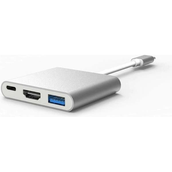 HDMI-adapterkabel - Ospecificerad - 4K - 3 i 1 - USB Typ C - Svart