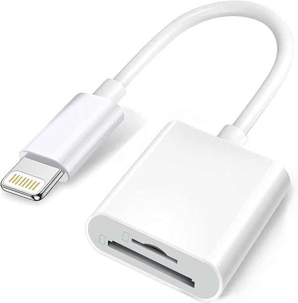 Lightning til SD/TF Kortlæser - 2-i-1 Hukommelseskort Adapter til iPhone / iPad