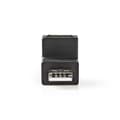 Miniatyrbillede 3 af 6: Nedis USB-A Adapter | USB 2.0 | USB-A Han | USB-A Hun | 480 Mbps | Runde | Nikkelplateret | PVC | Sort | Box