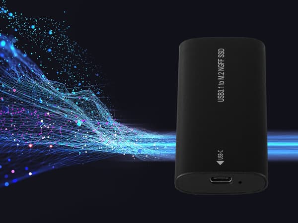 USB 3.1-kabinett för intern M.2 SSD