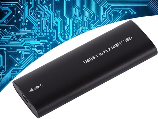 USB 3.1-kabinett för intern M.2 SSD