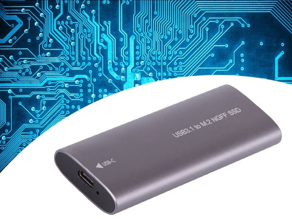 USB 3.1-kabinett för intern M.2 SSD