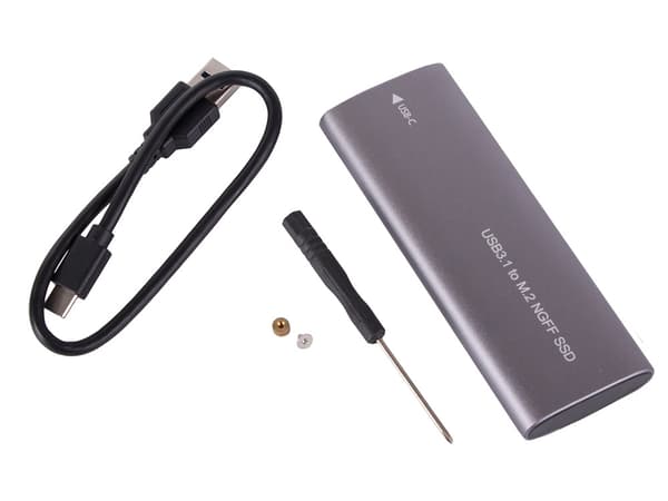 USB 3.1-kabinett för intern M.2 SSD