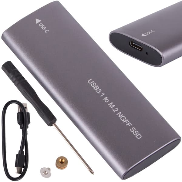 USB 3.1-kabinett för intern M.2 SSD