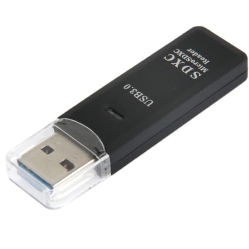 USB 3.0-kortlæser til Micro-SD og SD(HC) med høj dataoverførselshastighed