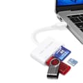 Miniatyrbilde 1 av 7: Kortleser USB Type-C til SD/MicroSD + USB