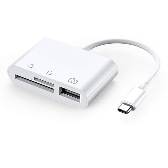 USB-C-huoneliitäntäsatelliitit 3 i 1 iPad Prolle ja myös USB-C-liitännällä / USB 3.0 / MICRO SD